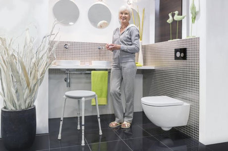 Tabouret Aquatec Disk on dot ambiance