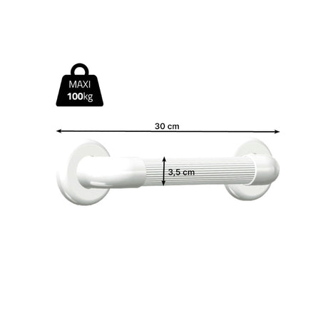 Barre d'appui cannelée, 30 cm