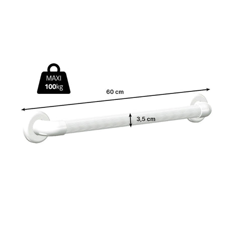 Barre d'appui cannelée, 60 cm