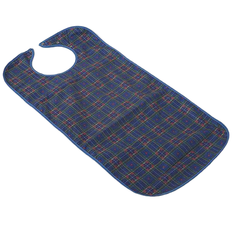 Bavoir imperméable en tissu bleu