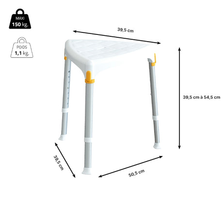 Dimensions du tabouret de coin Capri