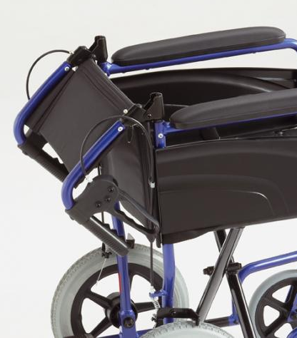 Location fauteuil roulant avec dossier pliable à mi-hauteur