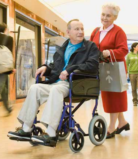 Fauteuil roulant léger facilement utilisable