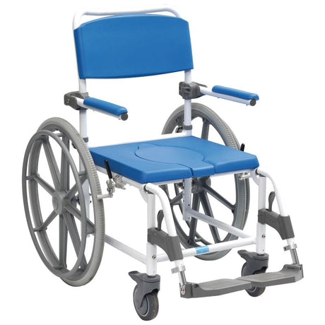 Fauteuil roulant de douche Aston grandes roues