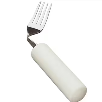 Fourchette coudée pour gaucher