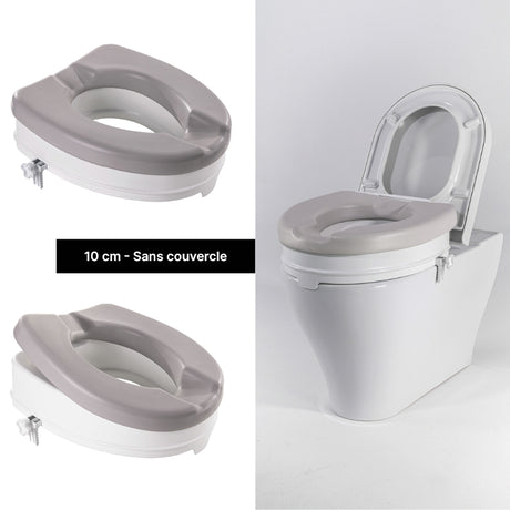 Rehausse WC sans couvercle 10 cm