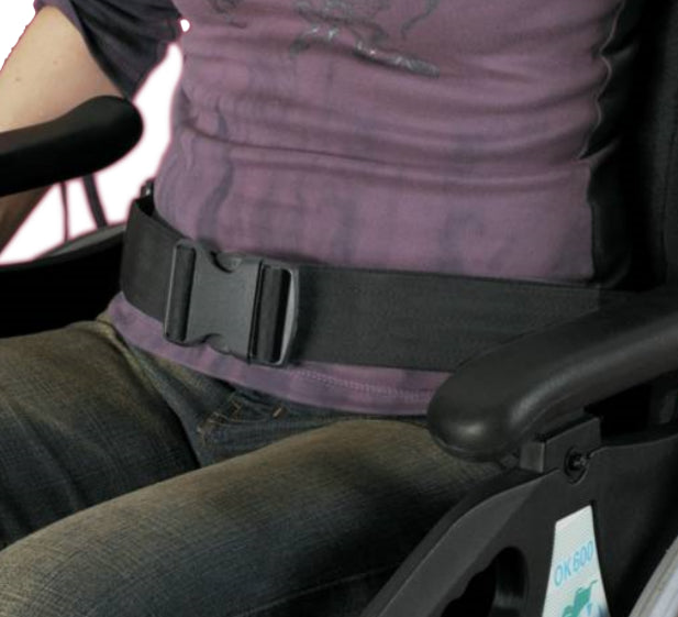 Sangle de fauteuil roulant avec boucle d'attache