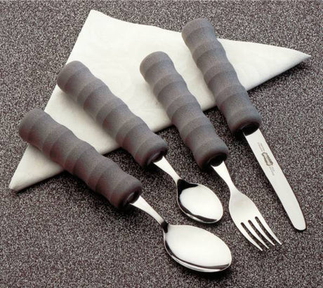 Lot de 4 couverts droits avec manches en mousse