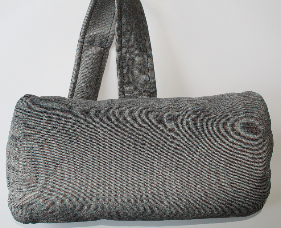 Coussin têtière cale nuque gris trame