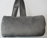Coussin têtière cale nuque gris trame