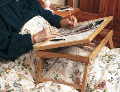 Plateau de lit en bois inclinable