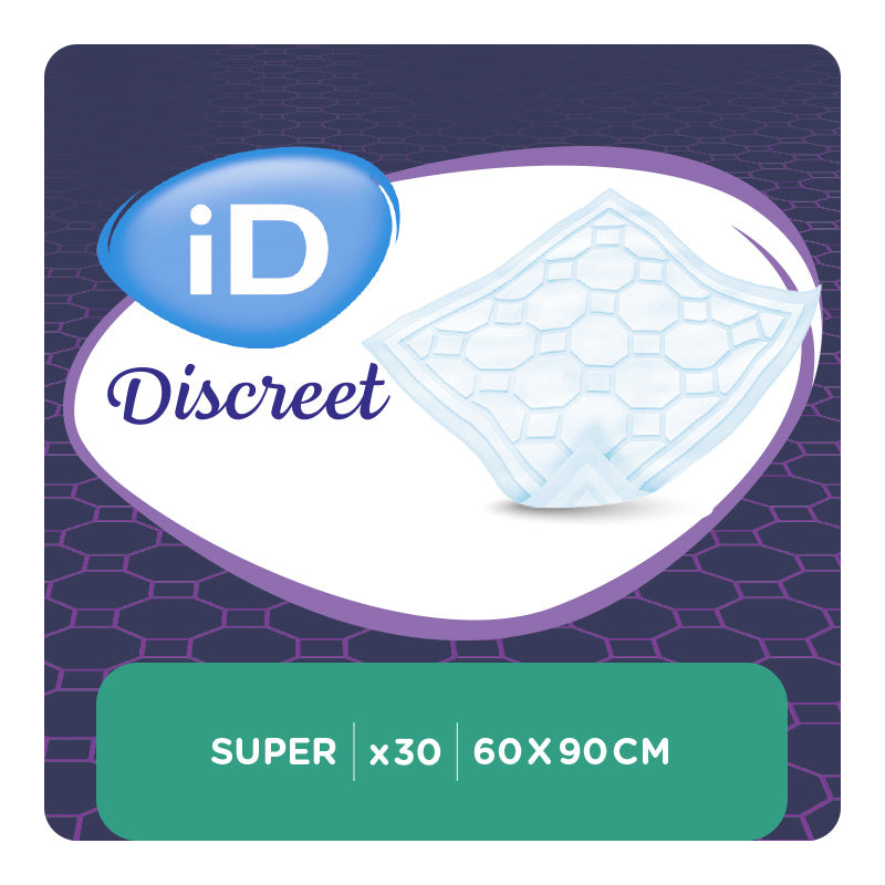 Alèses jetables ID Discreet Underpads Super 60 x 90 cm