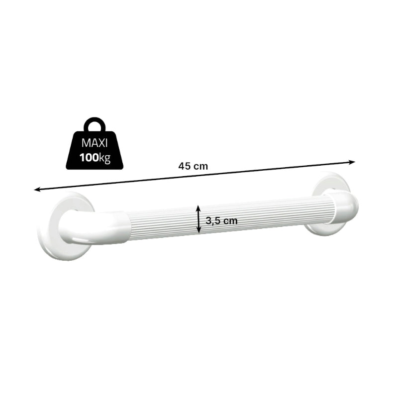 Barre d'appui cannelée, 45 cm