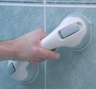 Barre d'appui à ventouses sur mur
