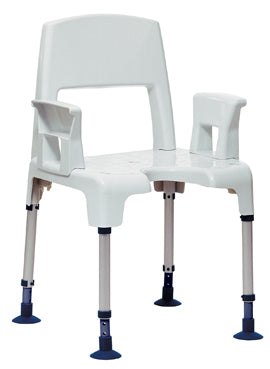 Configuration en tabouret de douche avec accoudoirs 