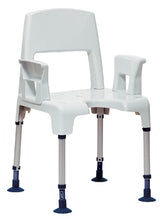 Configuration en tabouret de douche avec accoudoirs 