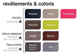 Coloris et revêtements du fauteuil releveur Cocoon 
