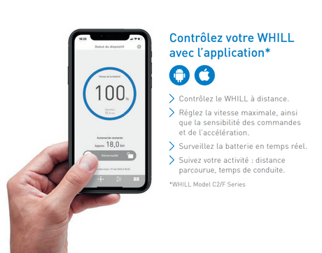 Le Whill Model C2 est connectée à votre smartphone ou tablette