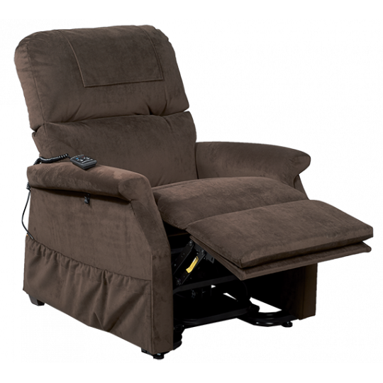 Fauteuil releveur Confort Premium 1 moteur coloris Marron