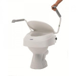 Rehausseur de WC avec abattant et accoudoirs Invacare Aquatec 900