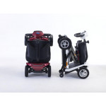 Scooter Invacare Scorpius rouge plié