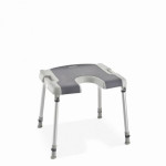 Tabouret de douche sans accoudoirs Aquatec Sorrento avec découpe intime