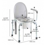 Cadre de toilette Invacare Izzo 