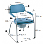 Chaise toilettes Omega H450