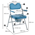 Chaise toilettes Omega H407