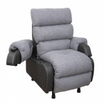 Fauteuil releveur Cocoon couleur Gris chiné avec accoudoir amovible