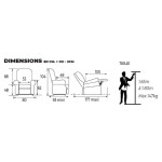 Dimensions Confort Premium bi-moteurs