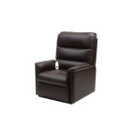 Fauteuil releveur Perle 1 moteur en similicuir chocolat