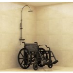 Fauteuil roulant sans métal pour douche, piscine et spa