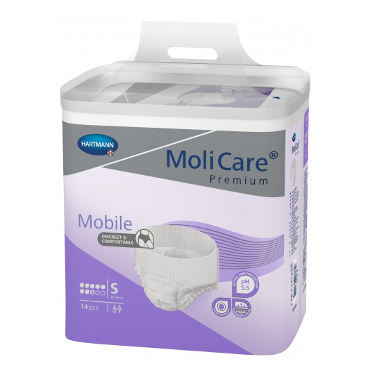 Slips absorbants Molicare Premium Mobile 8 gouttes en taille Small 