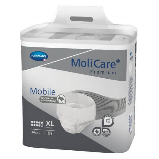 Slips absorbants Molicare Premium Mobile 10 gouttes Extra Large