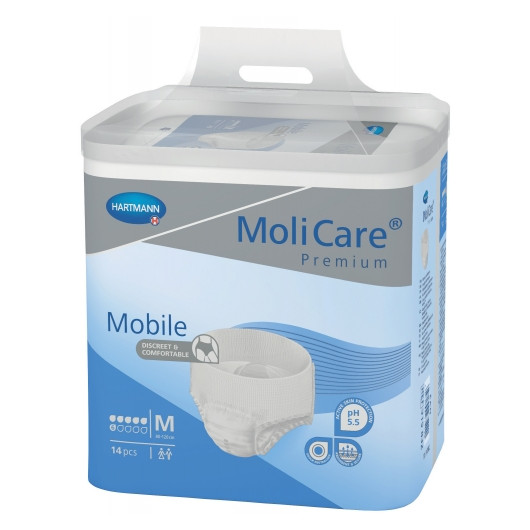 Slips absorbants Molicare Premium Mobile 6 gouttes en taille M