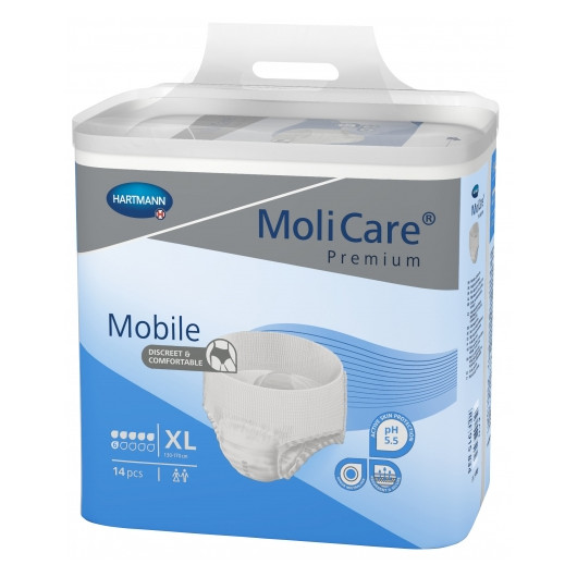 Slips absorbants Molicare Premium Mobile 6 gouttes en taille XL