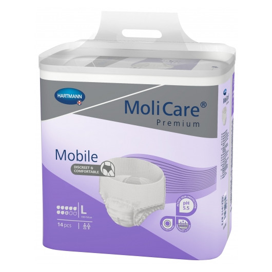 Slip absorbant Molicare Premium Mobile 8 gouttes taille large