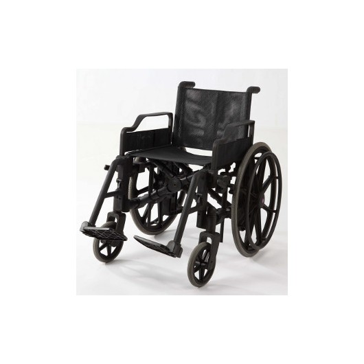 Fauteuil roulant pliant plastique, sans métal