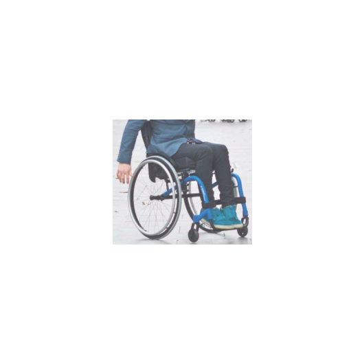 Fauteuil roulant d'occasion kuschall k-series bleu