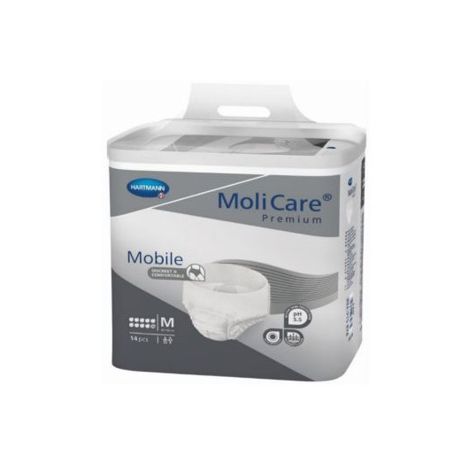 Slips absorbants Molicare Mobile Premium 10 Gouttes taille médium