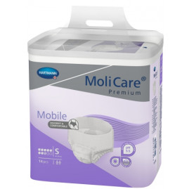 Slips absorbants Molicare Premium Mobile 8 gouttes en taille Small 