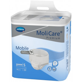 Slips absorbants Molicare Premium Mobile 6 gouttes en taille Small 