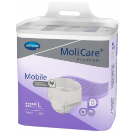 Slip absorbant Molicare Premium Mobile 8 gouttes taille large