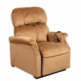 Fauteuil releveur électrique bi-moteurs Confort Plus Mini Cognac