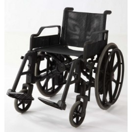 Fauteuil roulant pliant plastique, sans métal