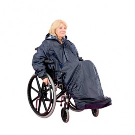 Imperméable complet pour fauteuil roulant avec manches