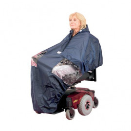 Imperméable pour fauteuil roulant électrique